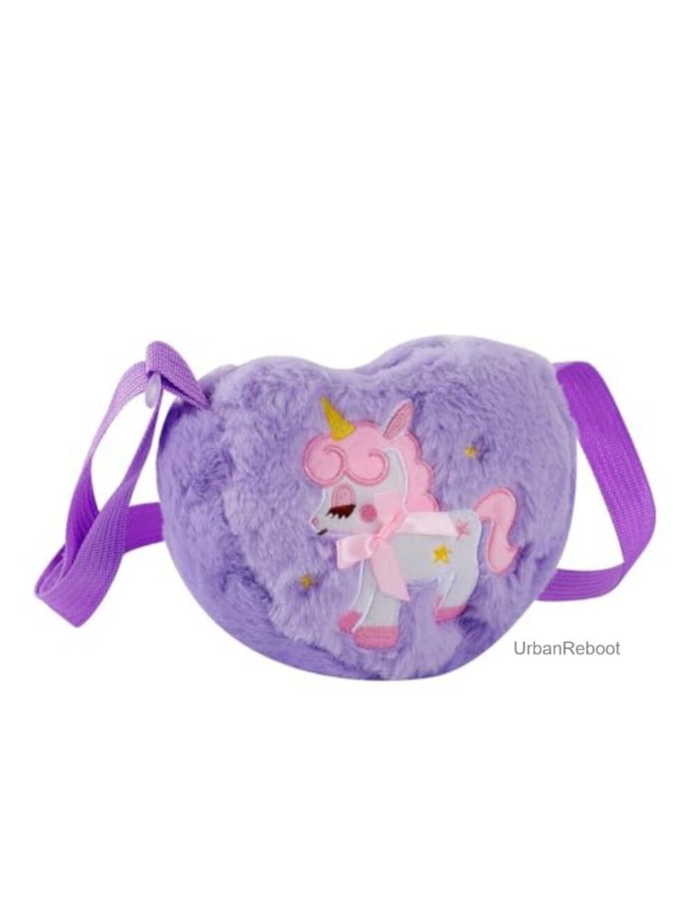 Kids Crossbody Bag Girls Mini Unicorn Purse Plush Toddler Shoulder Bag